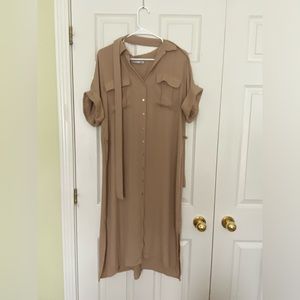 Tan Maxi Dress